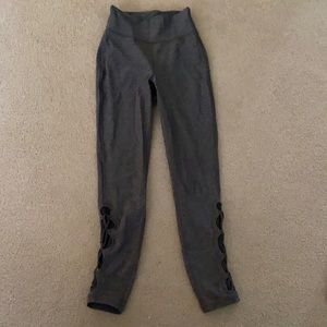 Lululemon High rise Leggings 7/8 length Size 4 Charcoal Grey